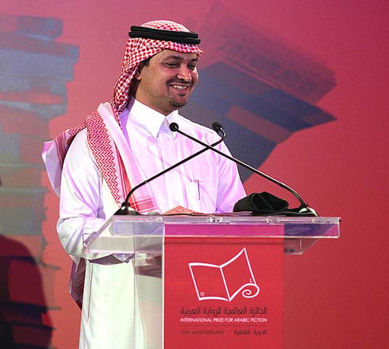 Mohammed Hasan Alwan wins IPAF 2017 prize. photo Kheridine Mabrouk