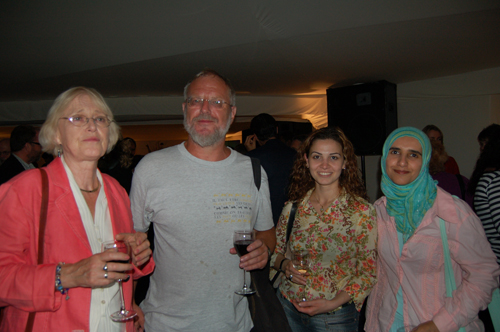 Margaret Obank and Robert Irwin and other guests