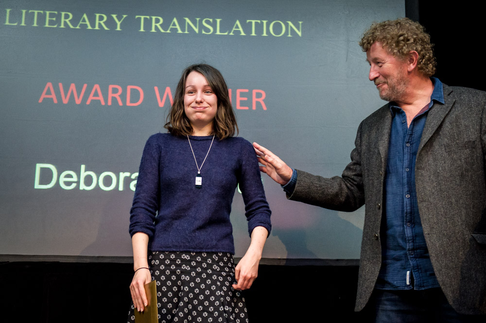Deborah Smith and Sebastian Faulks at the Award Ceremony