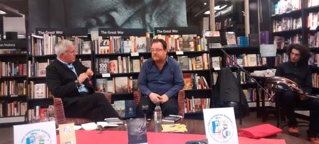 Paul Blezard, Sinan Antoon and Khyam Allami at Waterstones Piccadilly